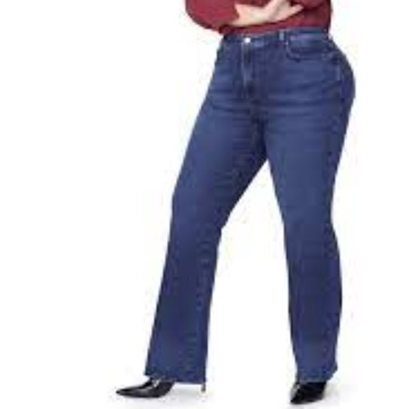 NYDJ Barbara Bootcut Jeans Wdnmbb2339 Blue Womens Plus Size 14W Denim Pa… - Picture 2 of 11